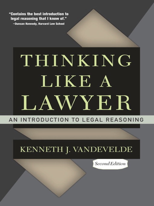 Title details for Thinking Like a Lawyer by Kenneth J. Vandevelde - Wait list